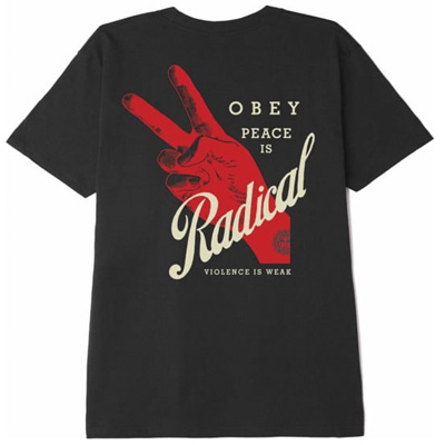 OBEY T-Shirt RADICAL PEACE - black